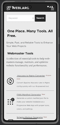 Weblaro Android App